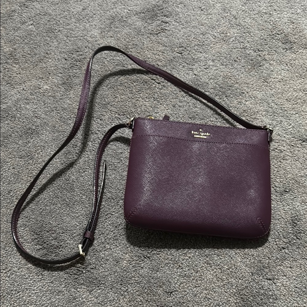 Kate Spade Purple Crossbody Bag with Adjustable Strap